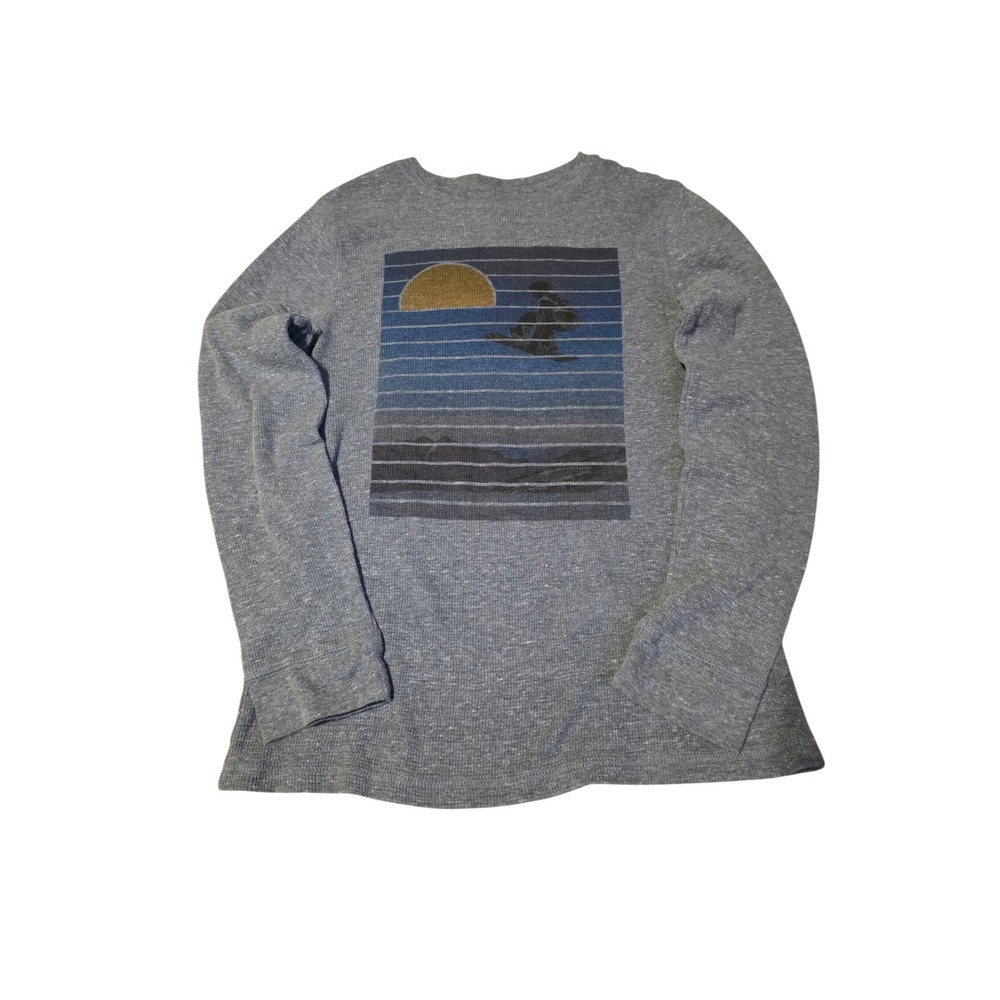 Urban Pipeline Boys Ultimate Thermal Long Sleeve Graphic Shirt Gray Size L